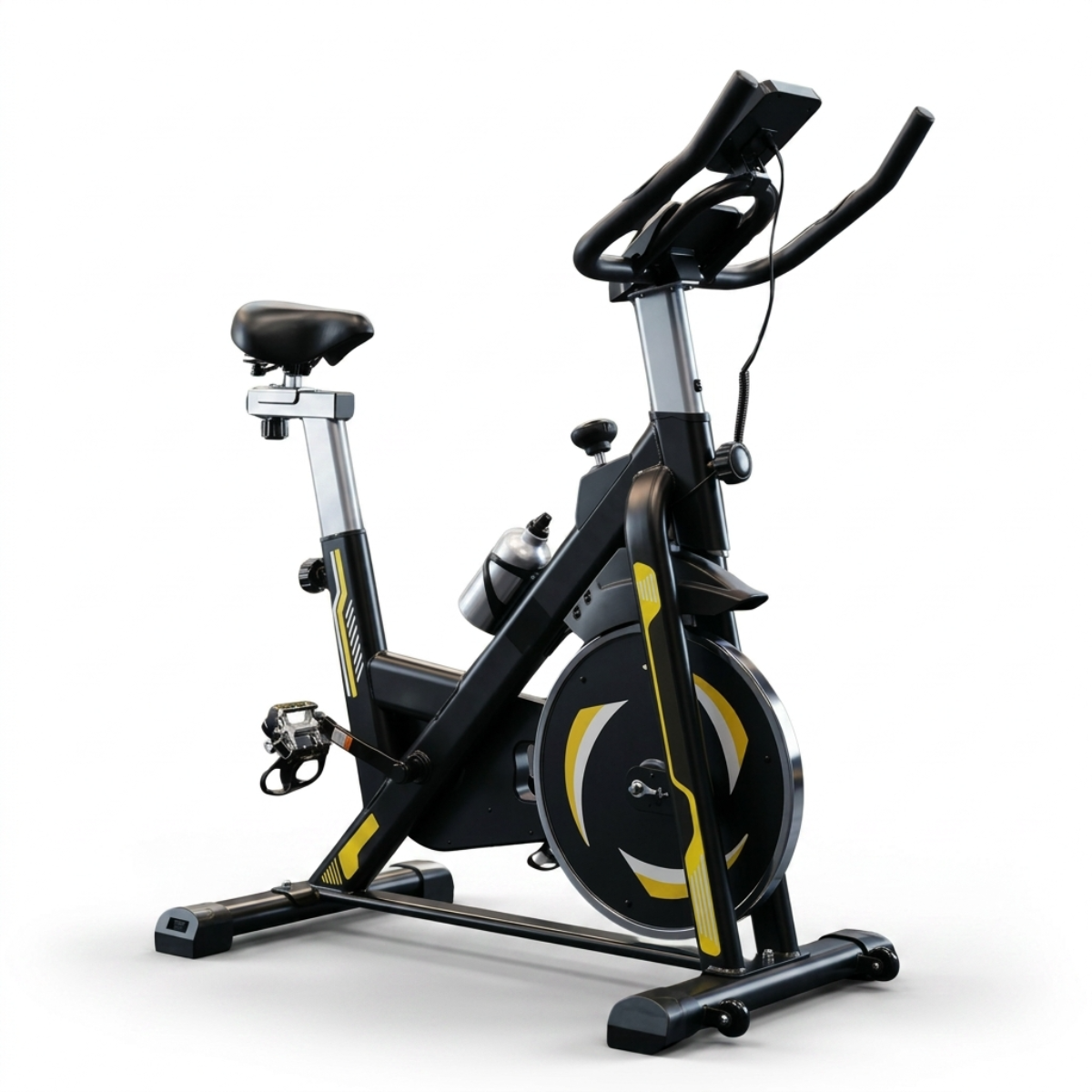 Bicicleta Ergométrica Movick 8kg Spinning Profissional Amarela