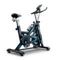 Bicicleta Ergométrica Spinning transmissão por Correia 13kg cor azul