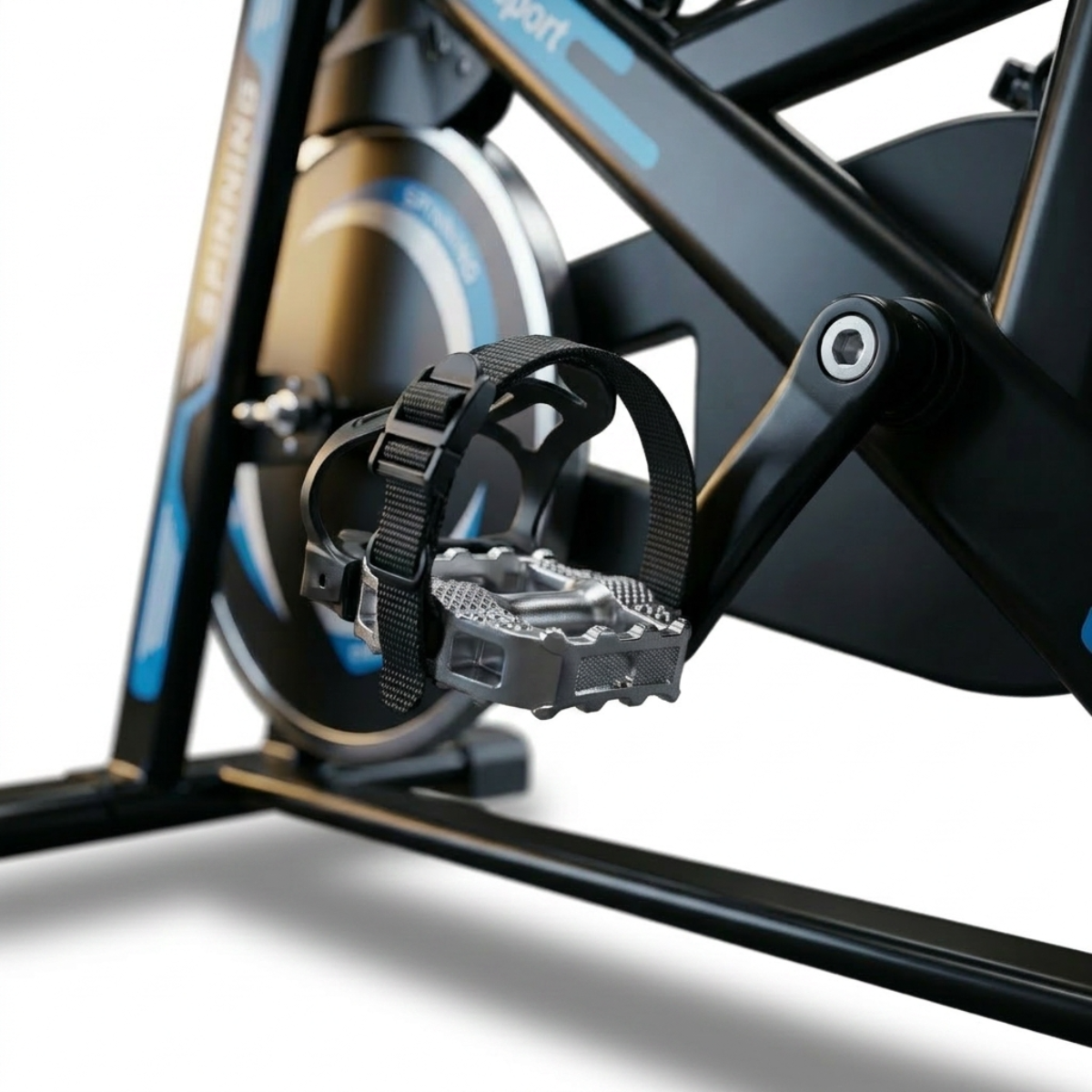 Bicicleta Ergométrica Movick 8kg Spinning Profissional Azul